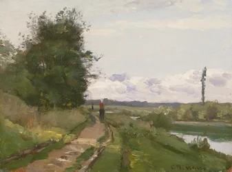 The Banks of the Seine at Bougival, 1864